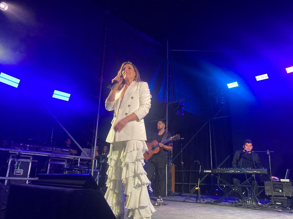 FOTO: Soledad Pastorutti, anfitriona del Festival Nacional de la Soja de Arequito.