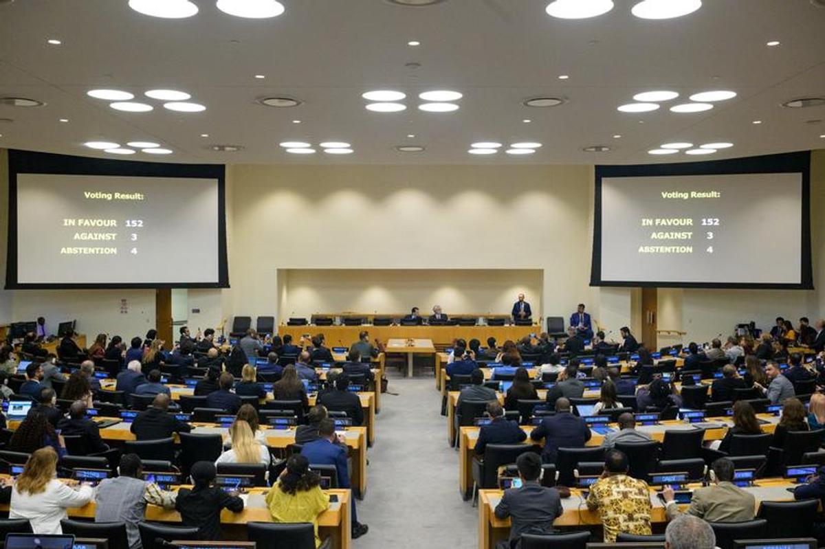 Reunión de la Asamblea General, en la sede de la ONU, en Nueva York.