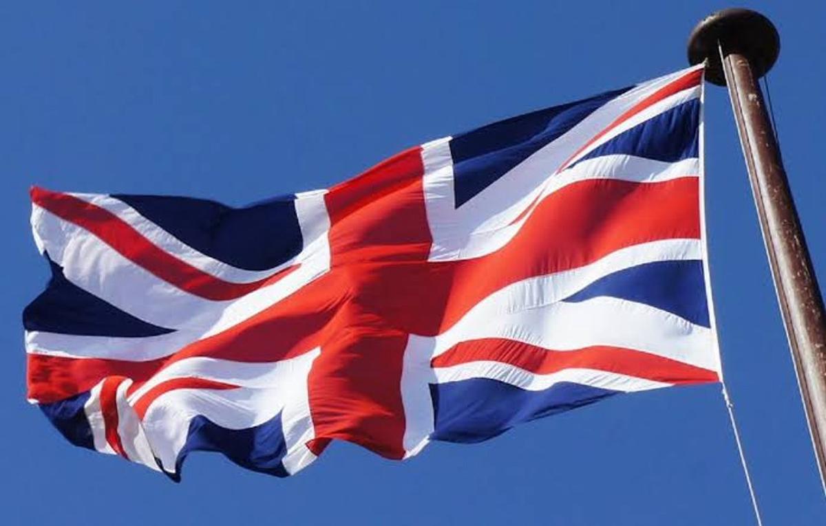 La bandera del Reino Unido.