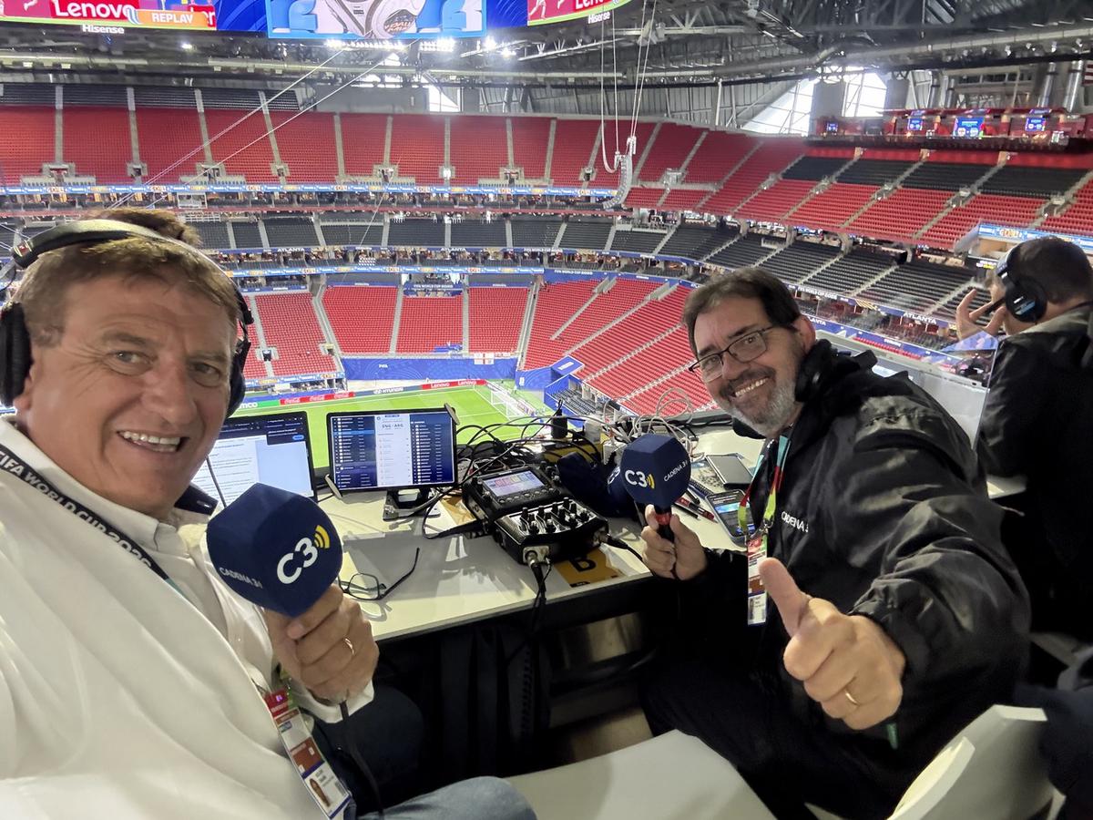 Cadena 3, en el Atlanta Stadium.