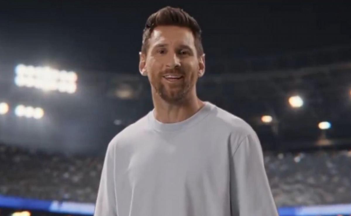 Messi en el videoclip de la canción del Mundial.