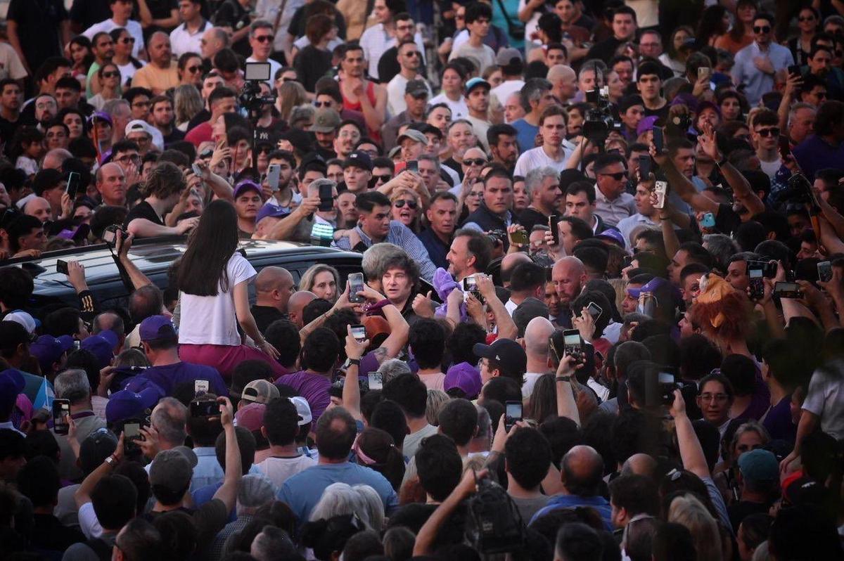 Javier Milei en Paraná.