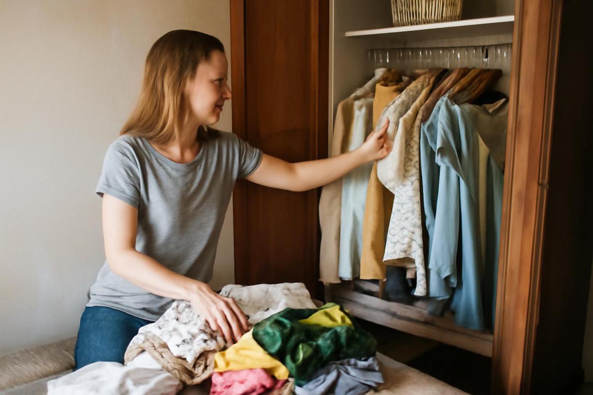 Método de micro-decluttering para organizar tu armario