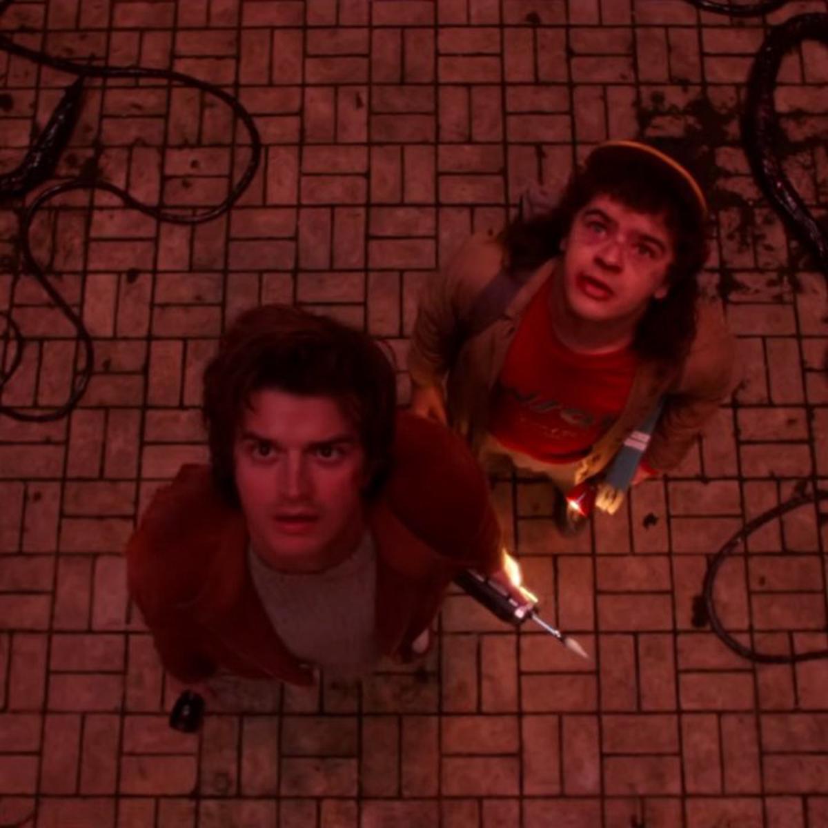 Dustin y Steve, dos personajes claves en la última temporada de Stranger Things.