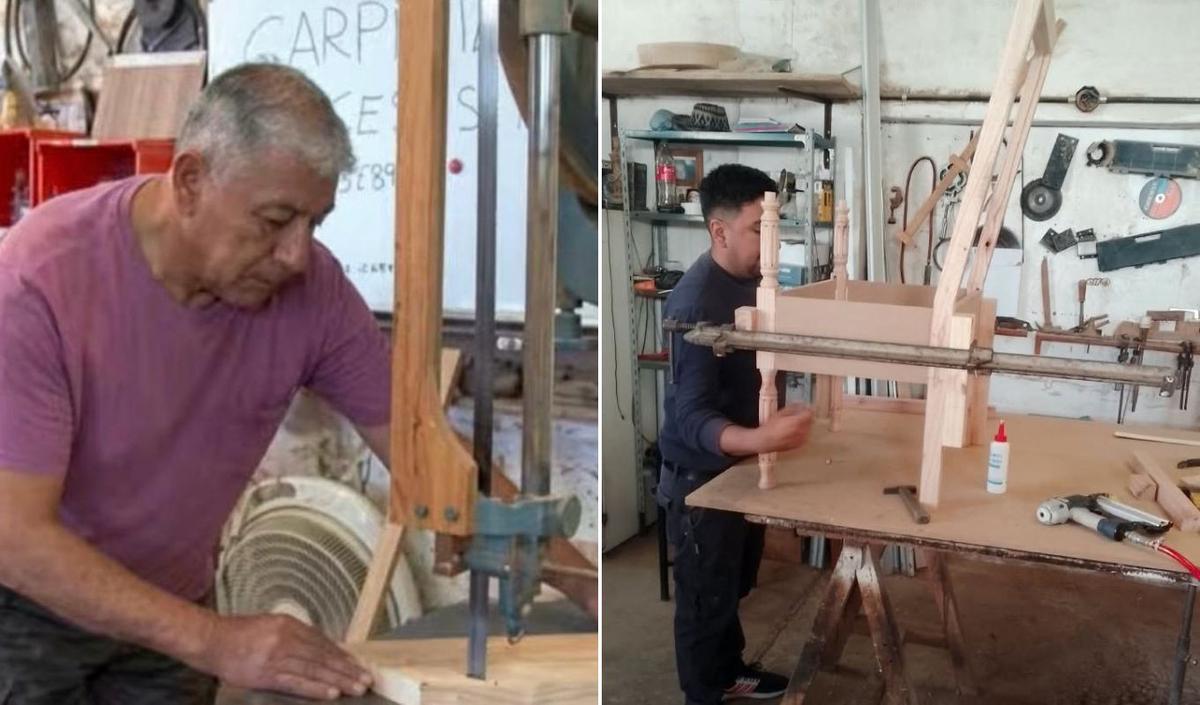 Luis Astorga, el carpintero que crea sillas para la visita del Papa en Córdoba