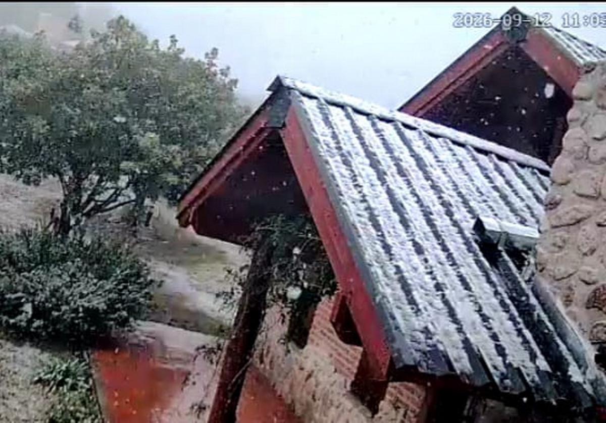 Nieve en Córdoba: primeras postales 