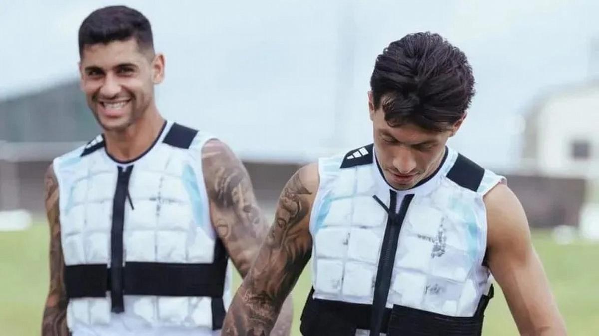 Los chalecos refrigerantes de la selección argentina.