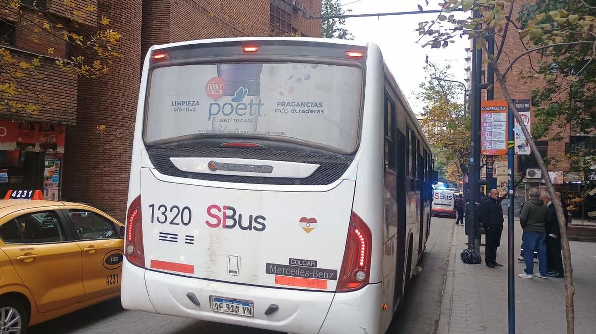 Una mujer perdió una pierna al caer debajo de un colectivo.