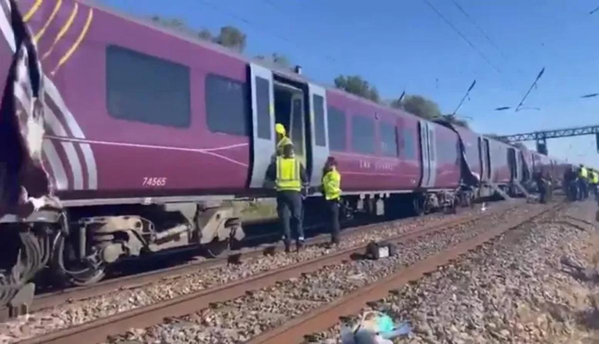 Dos trenes chocaron al norte de Londres.