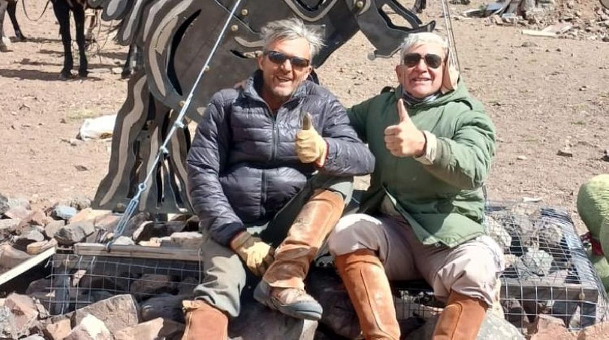 La estatua emplazada en la Cordillera de Los Andes pesa 318 kilos.