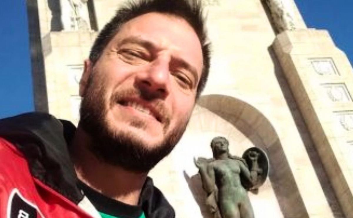 FOTO: Damián Reinfestuel, al momento de ser capturado en Bolivia. 