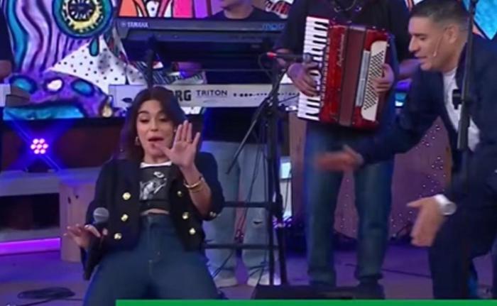 El blooper de Euge Quevedo en un programa de TV