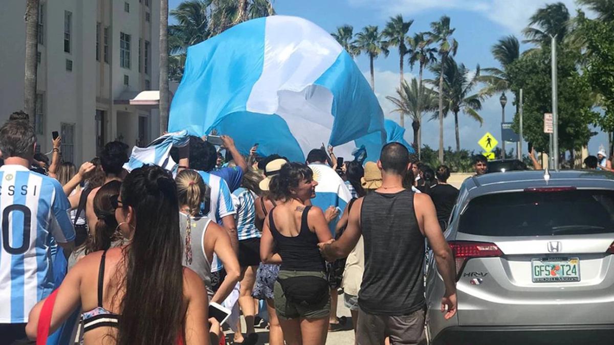 Miami, pasión de multitudes para los argentinos.