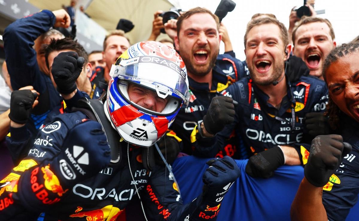 FOTO: Verstappen festejó efusivamente su gran victoria en San Pablo