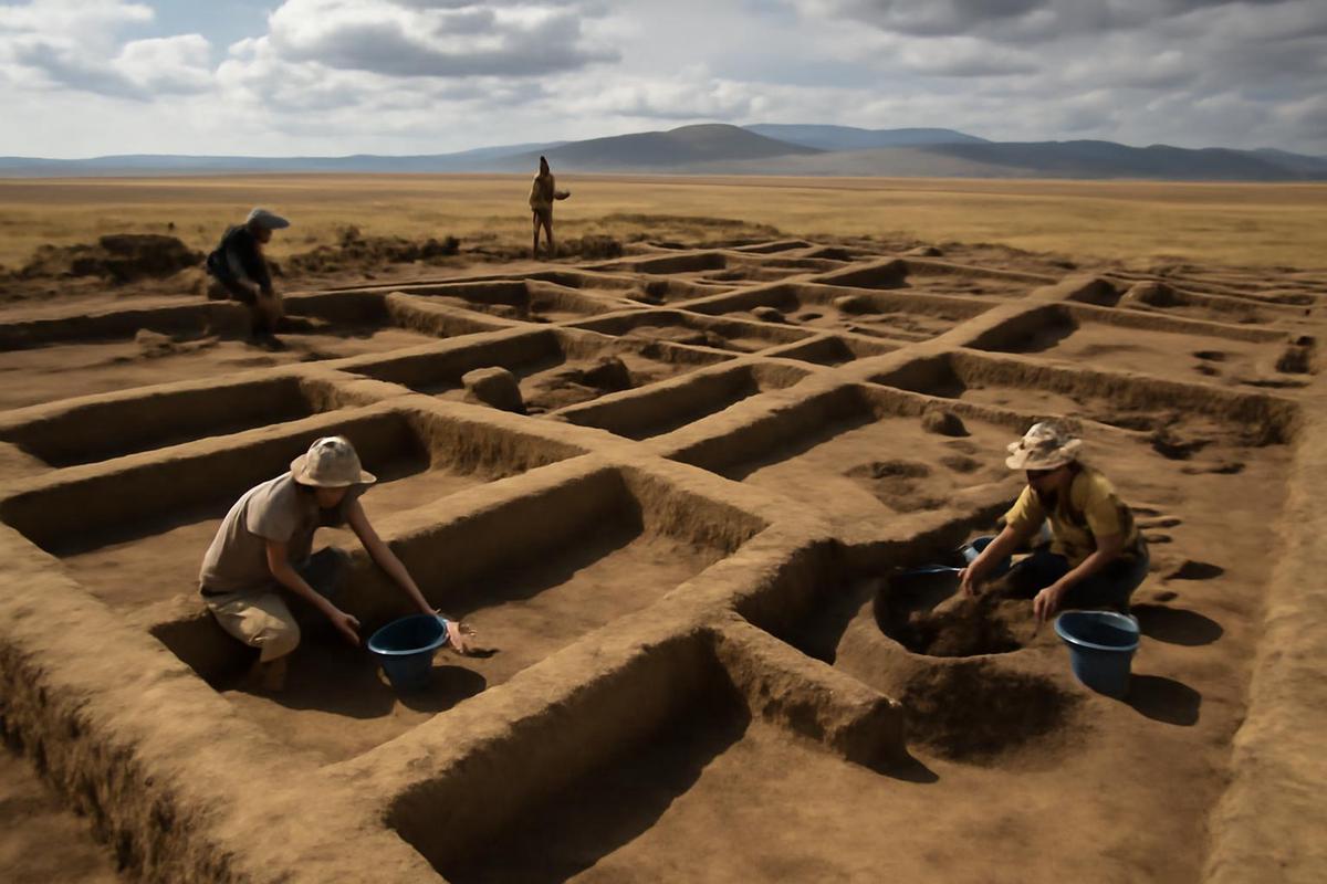 Vista aérea del sitio de Semiyarka