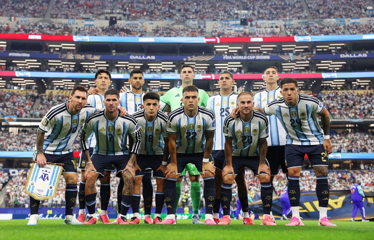 El once titular de la selección ante Austria (Foto: @Argentina)