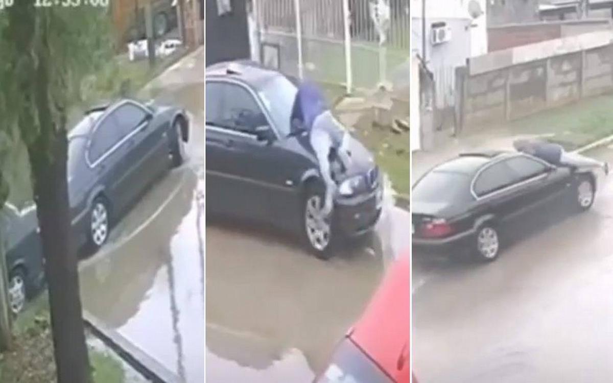 Berisso: chocaron, discutieron en la calle y lo arrastró 100 metros con el auto