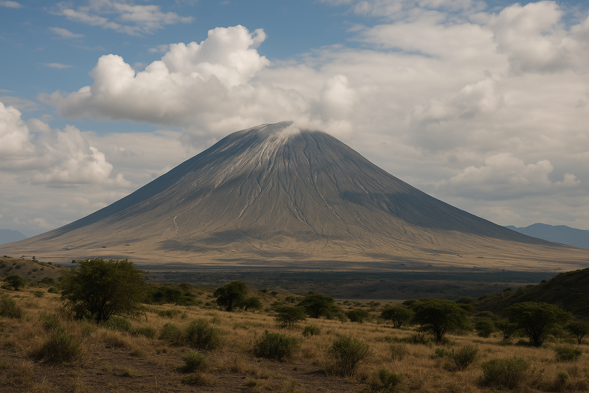 Investigadores analizan el volcán Oldoinyo Lengai en Tanzania