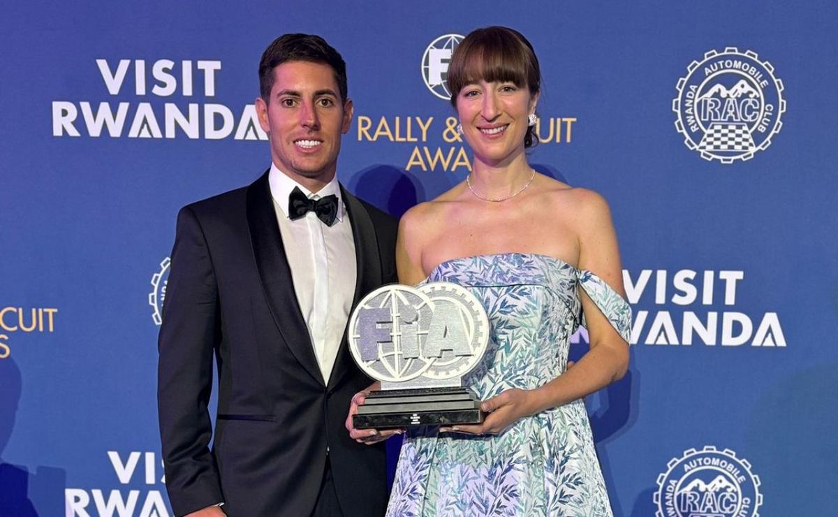 FOTO: Los cordobeses Nicolás Cavigliasso y Valentina Pertegarini en la gala de FIA