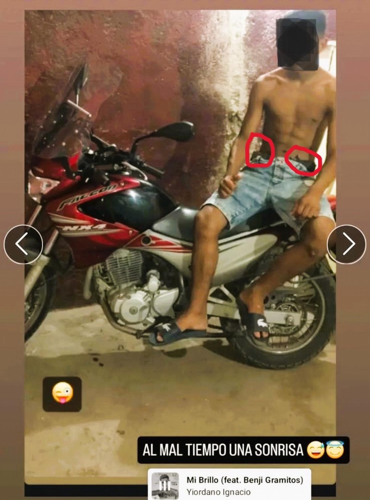 FOTO: El adolescente de 15 años acusado del homicidio de Sebastián volvió a postear. (IG)