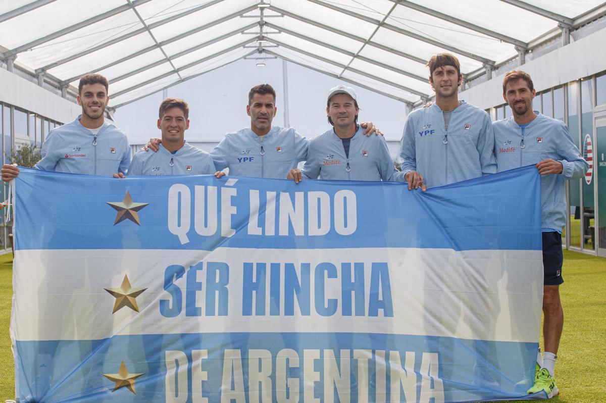 FOTO: Argentina quiere pasar a las semis de Copa Davis.