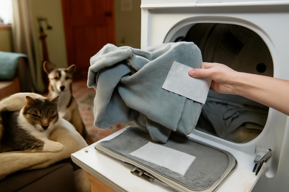 El truco para quitar el pelo de mascotas de la ropa