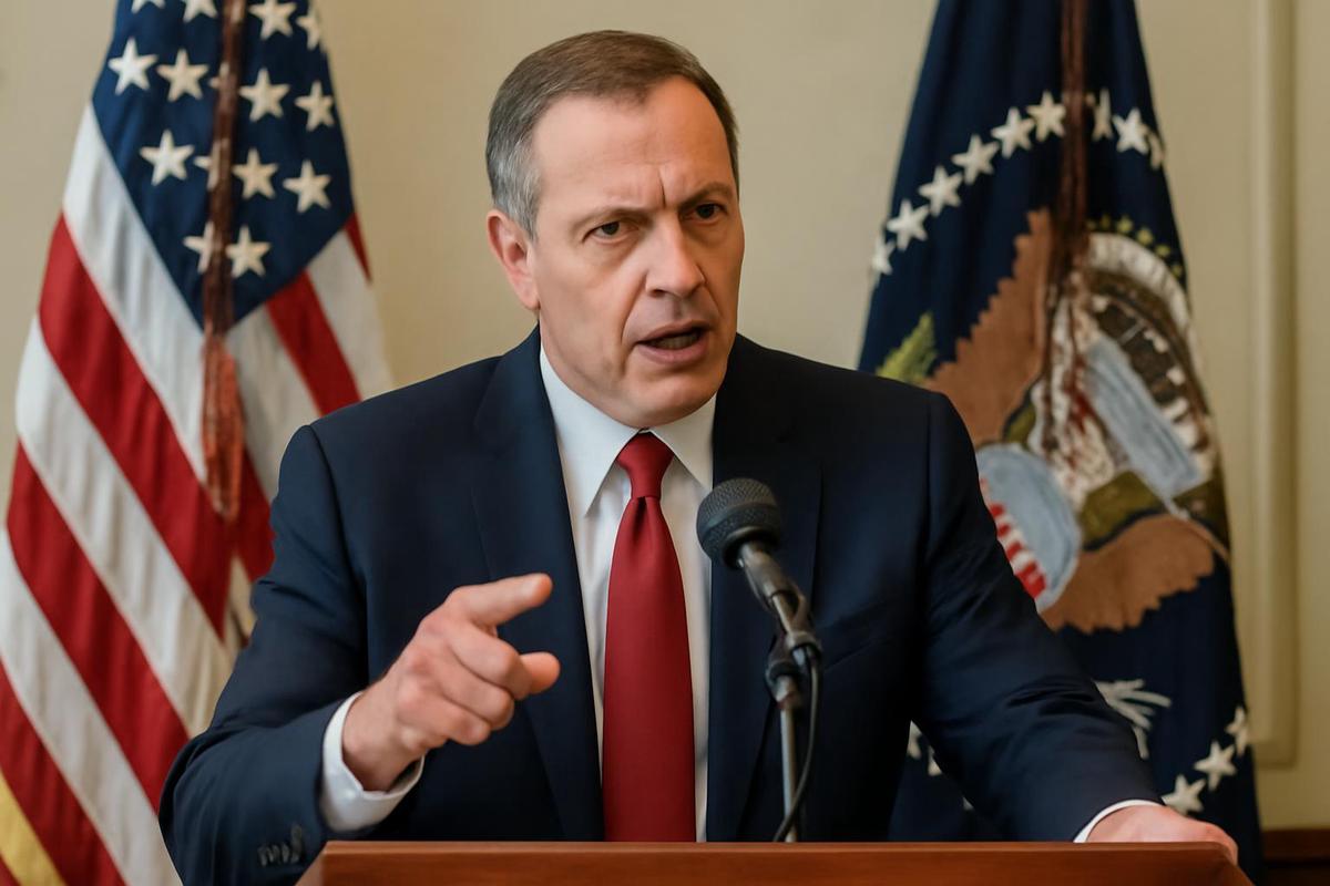 Imagen de Trump en el anuncio sobre Anthropic