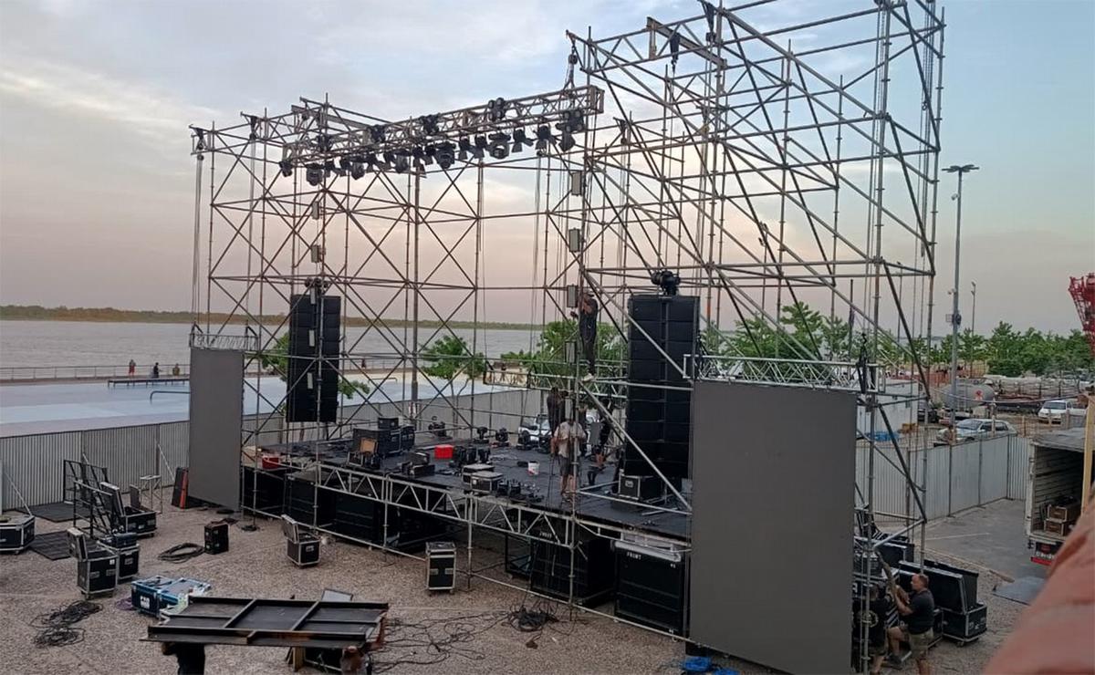 El escenario de Milei: alistan detalles para el cierre de campaña en Rosario.