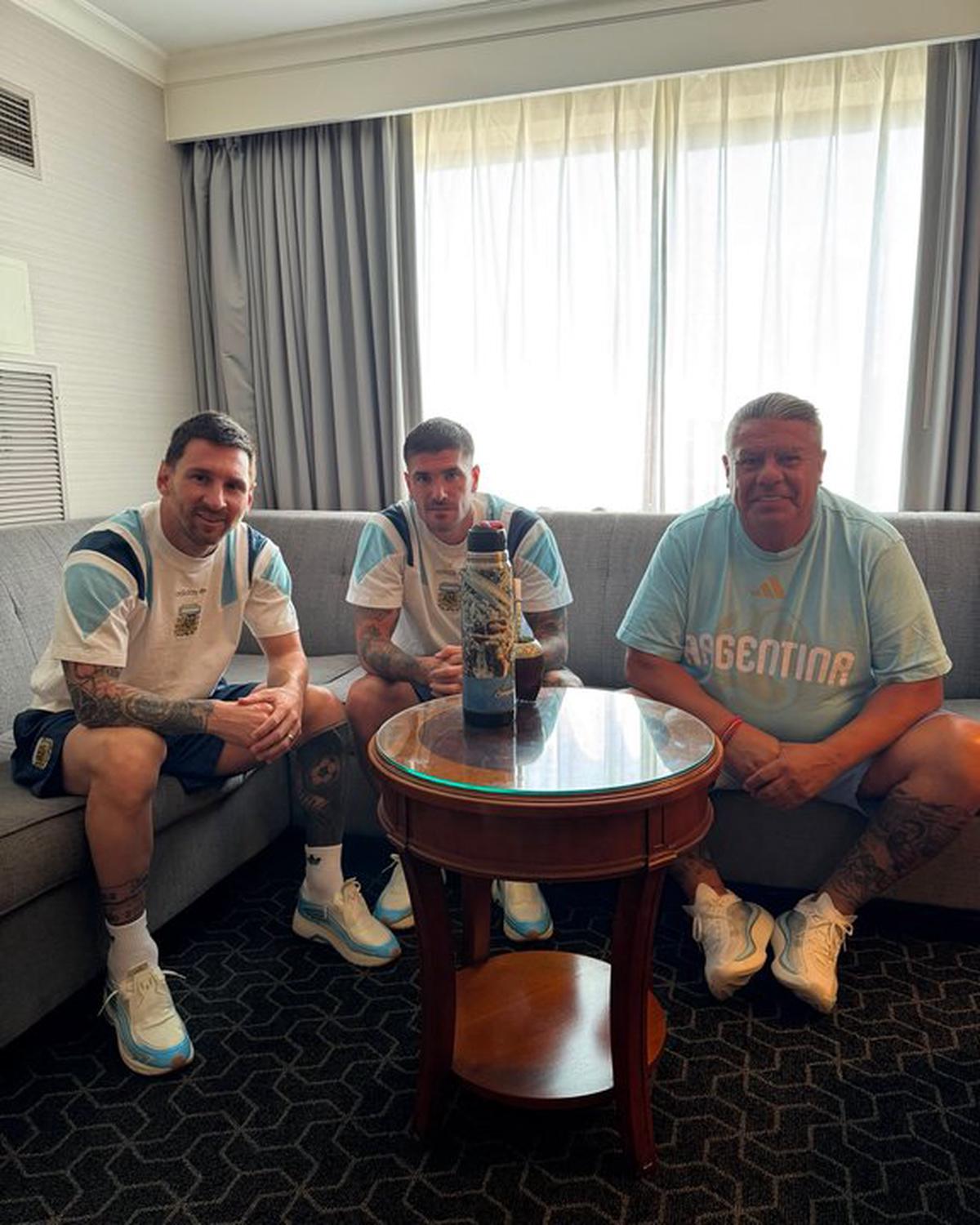 Lionel Messi, Rodrigo De Paul y el