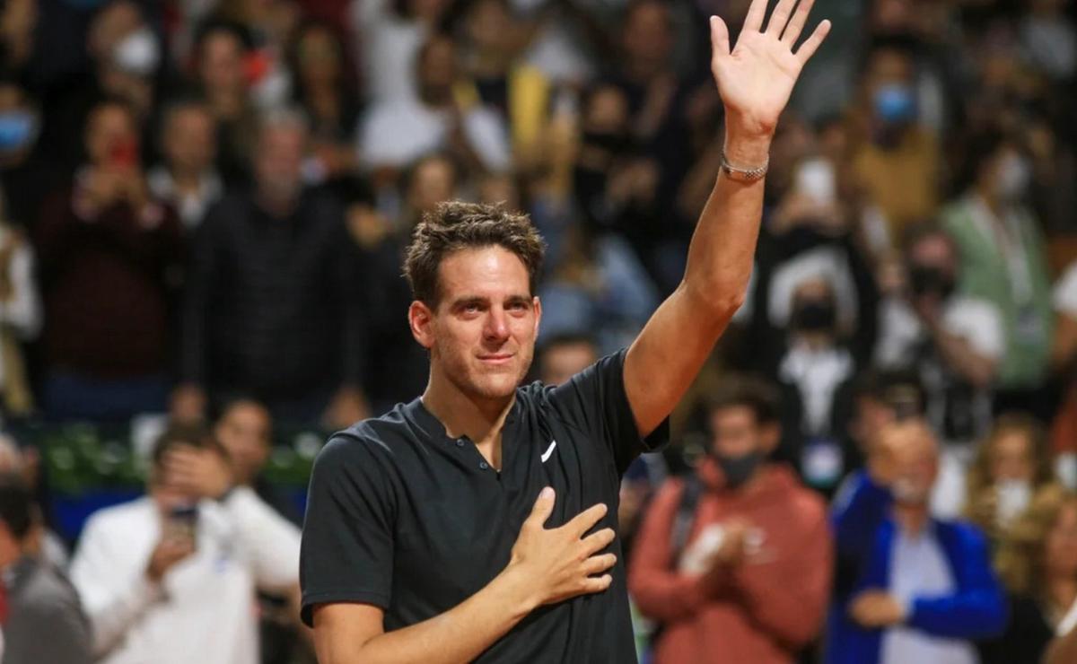 FOTO: Del Potro se prepara para jugar un partido de exhibición ante Djokovic (Foto: NA).