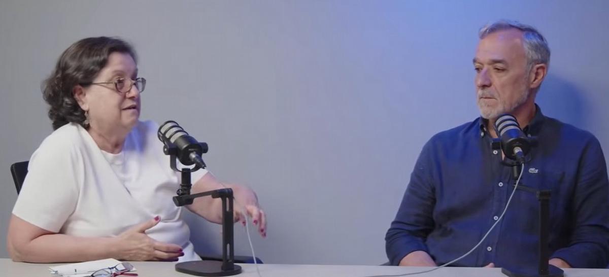 Los antropólogos Mirta Bonnin y Andrés Laguens, en la entrevista con Sergio Suppo.