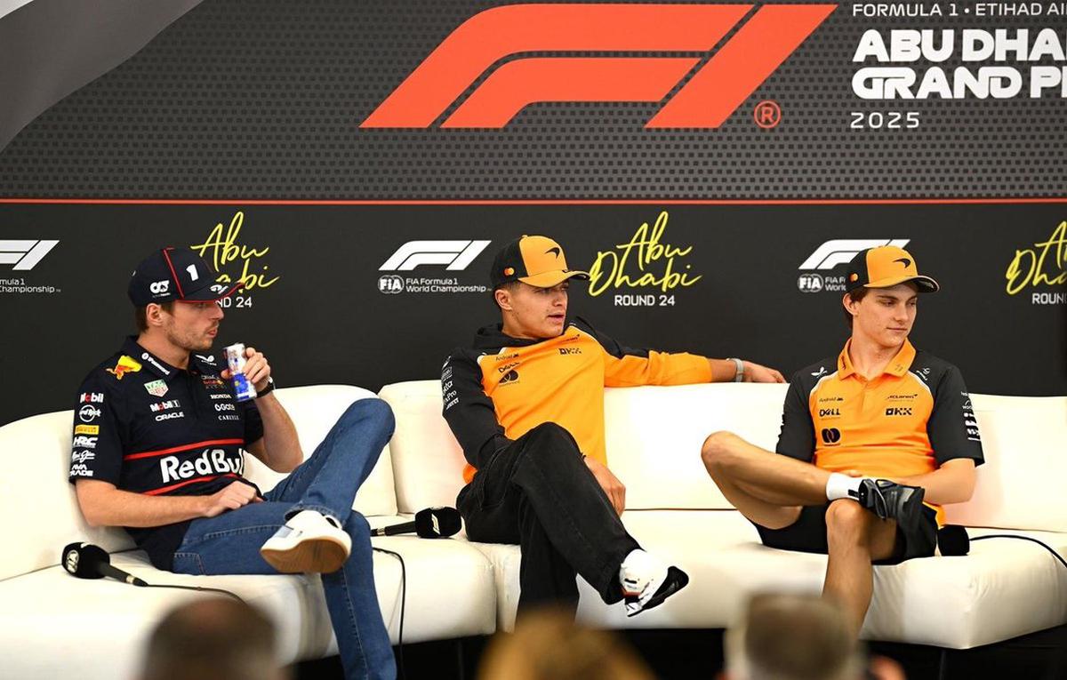 Max Verstappen durante la conferencia de prensa.