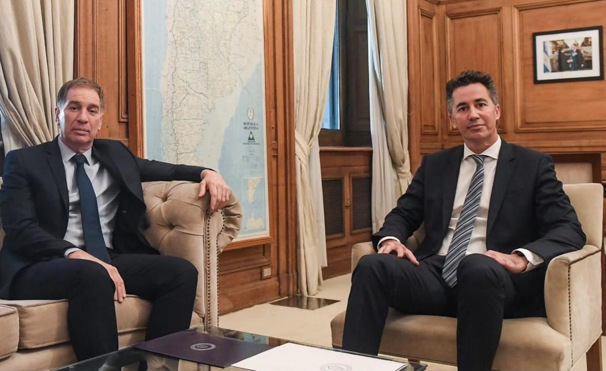 Diego Santilli y Manuel Calvo. (Foto: Gob. Córdoba)