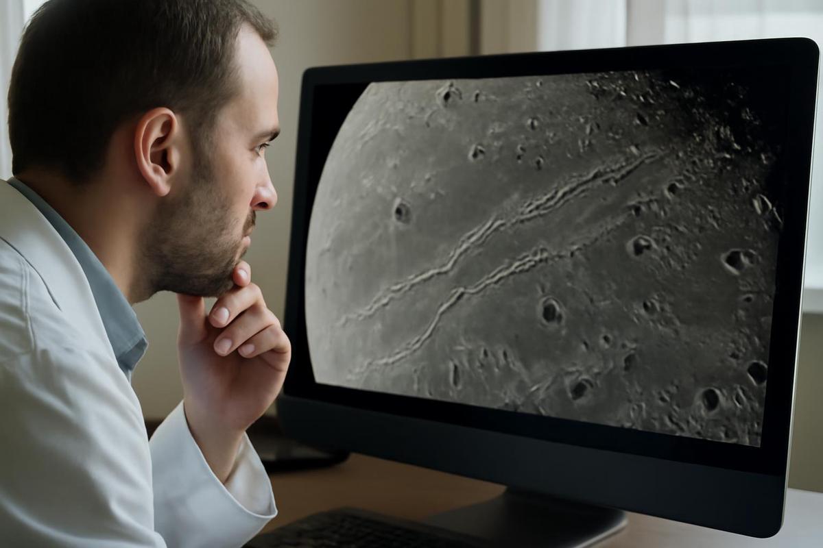Crestas tectónicas en la Luna