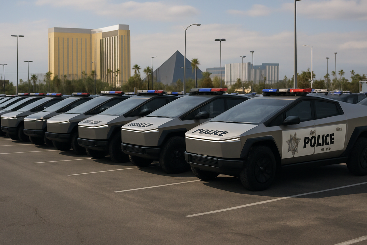 Las Vegas implementará la mayor flota de Cybertrucks policiales del país