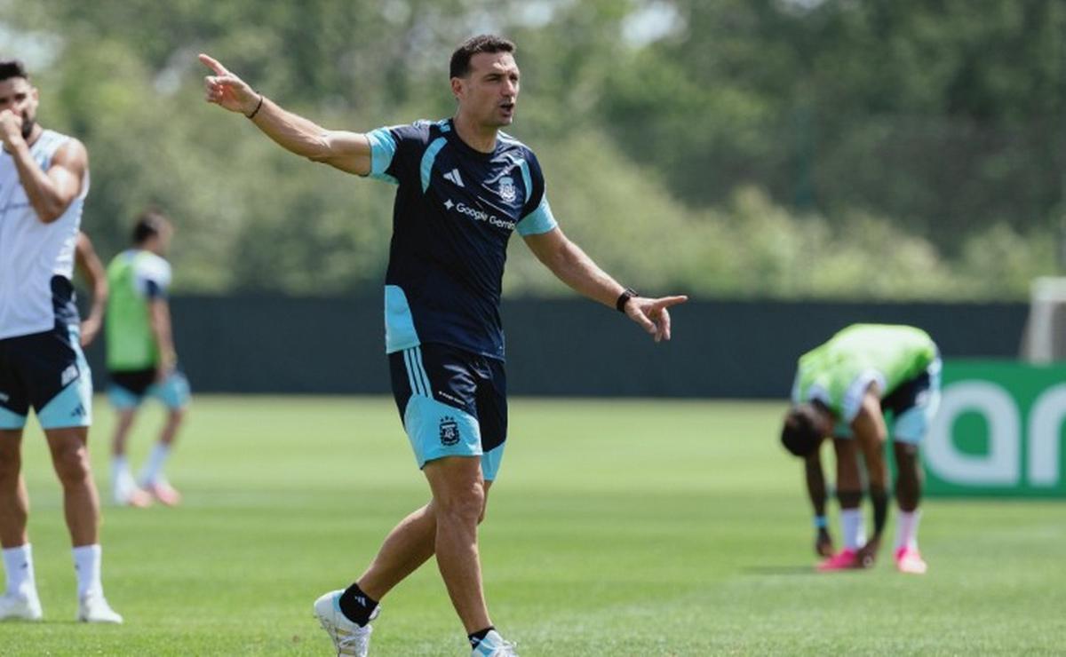 Lionel Scaloni, DT de la selección argentina (Foto: Prensa AFA)