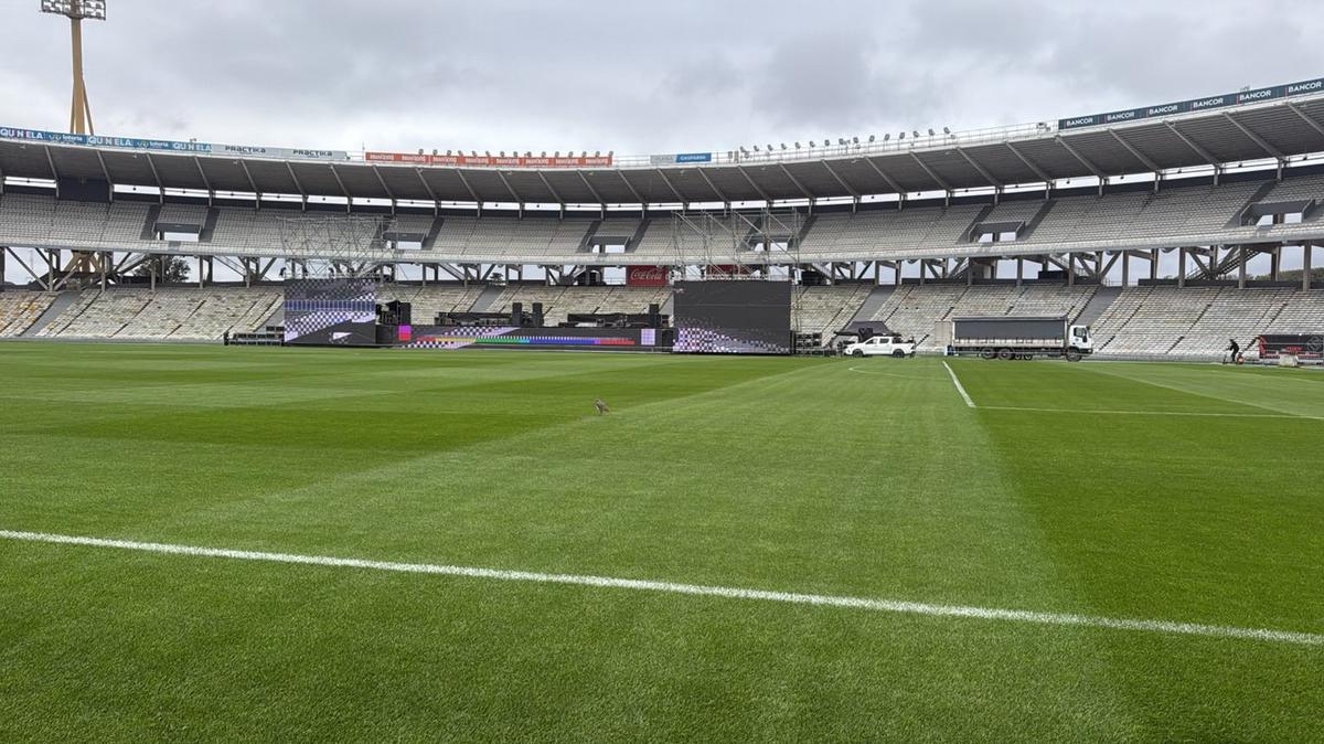El estadio se prepara para una jornada llena de música, sorpresas y actividades