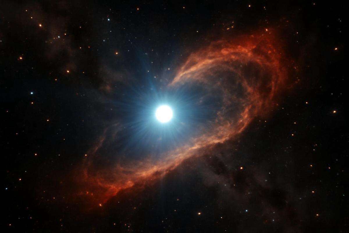 Onda de choque alrededor de la estrella RXJ0528+2838