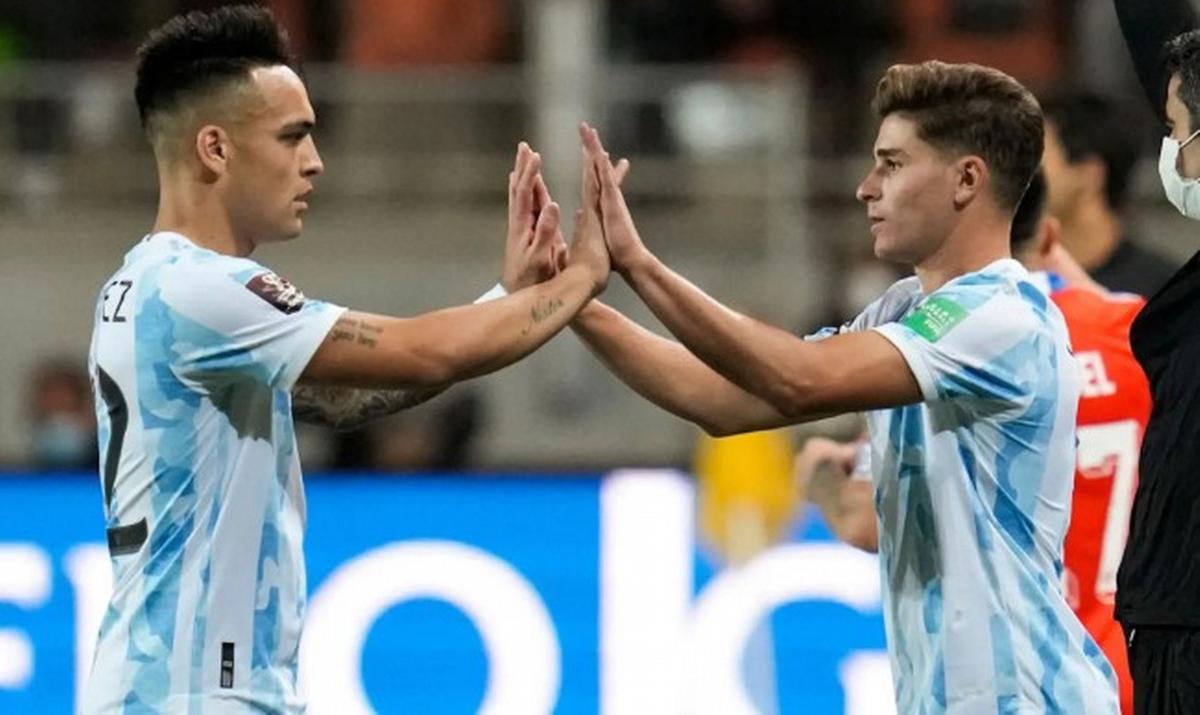 Lautaro Martínez y Julián Álvarez comparten la selección hace años (Foto: archivo)