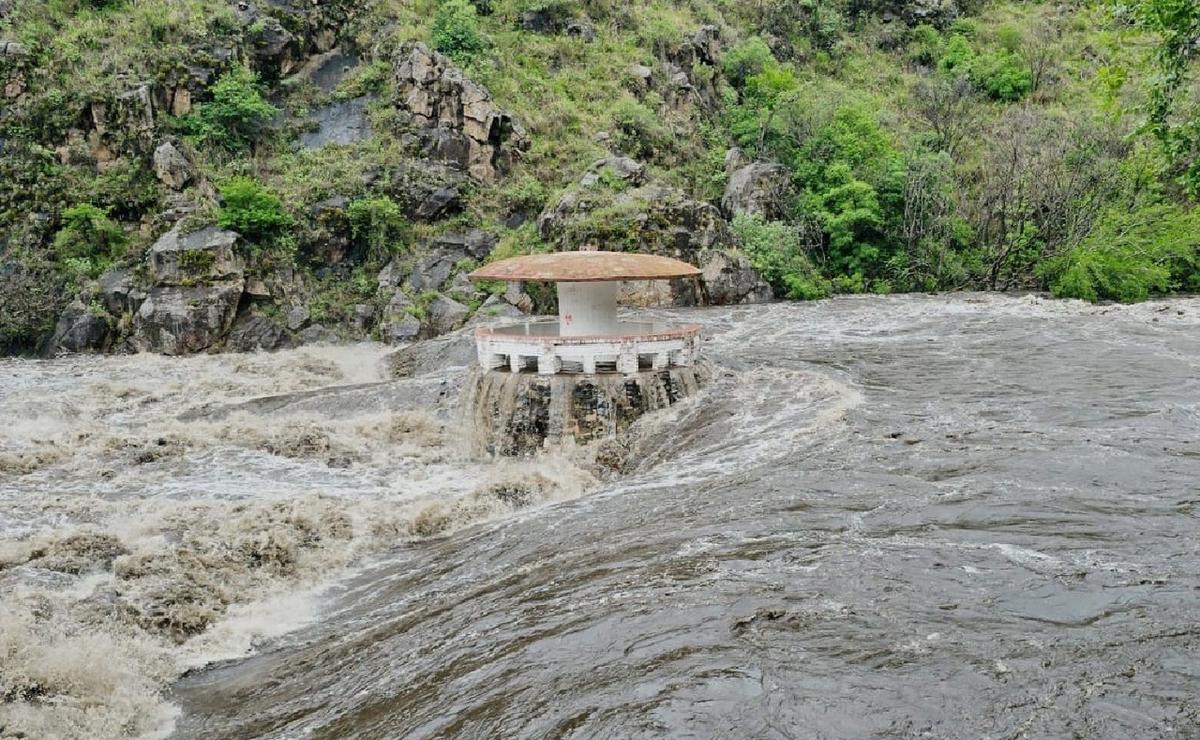 FOTO: La furia del río Anisacate tras las lluvias en La Paisanita. (Foto: gentileza)