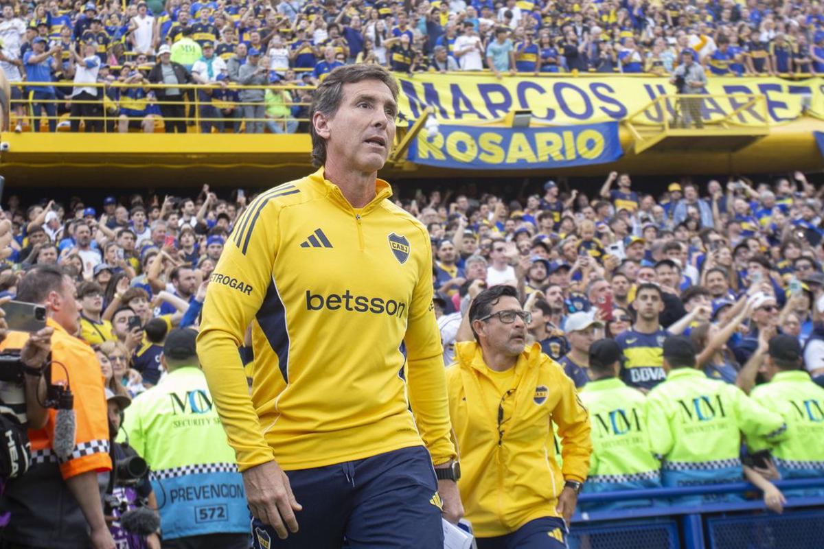 El director técnico de Boca, Claudio Úbeda.