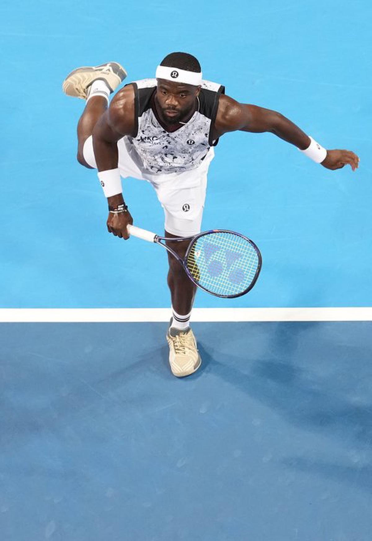 Frances Tiafoe durante su pase a la semifinal de Cincinnati.