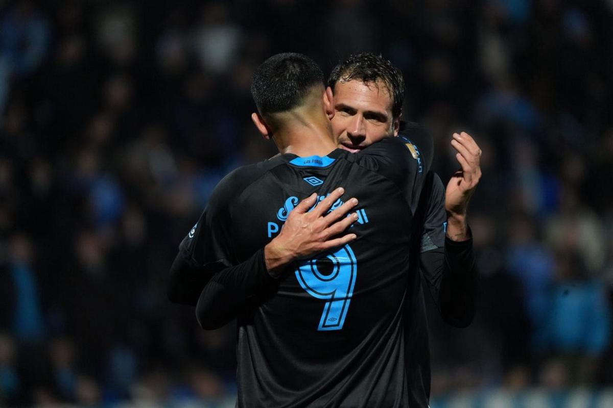 Passerini marcó el primer tanto de Belgrano. Foto: Daniel Cáceres/C3.