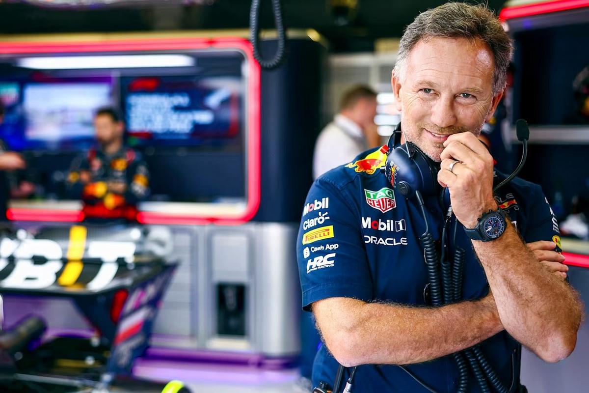 FOTO:  Christian Horner dejó en claro el interés en Colapinto (Foto: Red Bull).