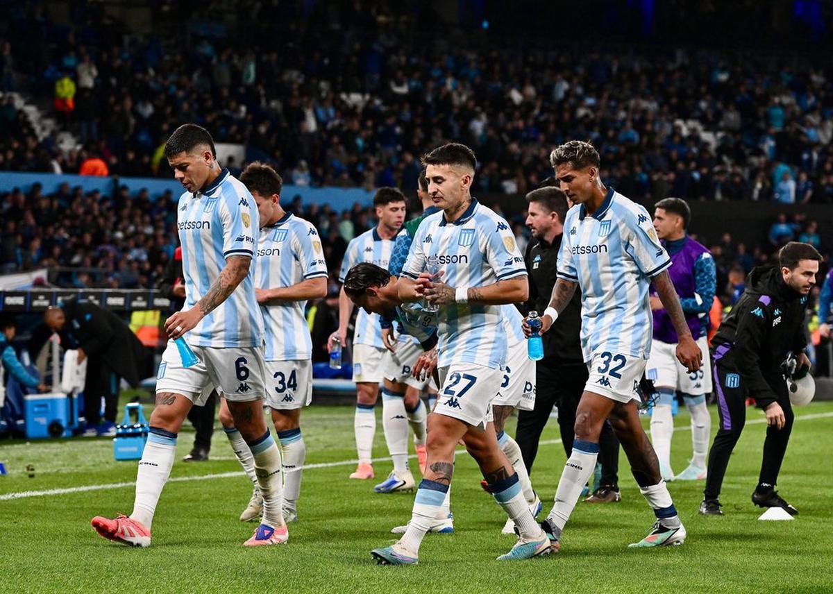 Racing se enfrenta a Flamengo en el estadio Presidente Perón, por las semifinales de la Copa Libertadores 2025. (FOTO: JUAN FOGLIA /NA.)
