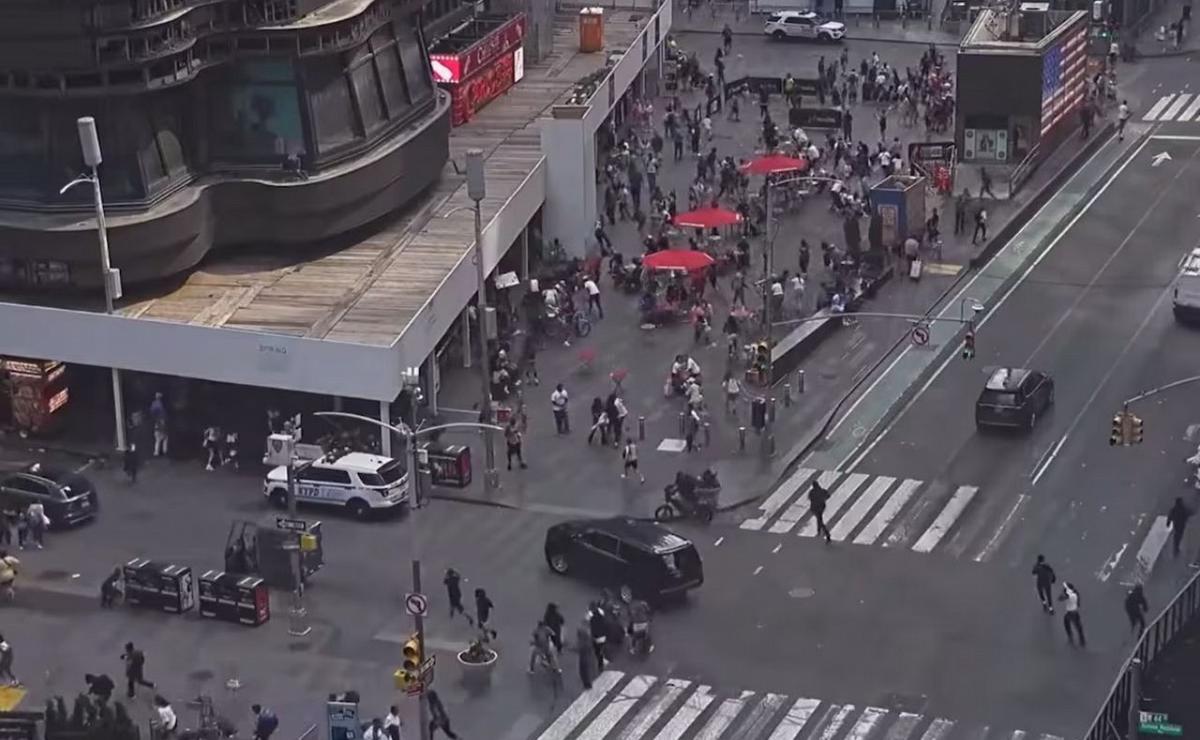 Pánico y locura en el Times Square.