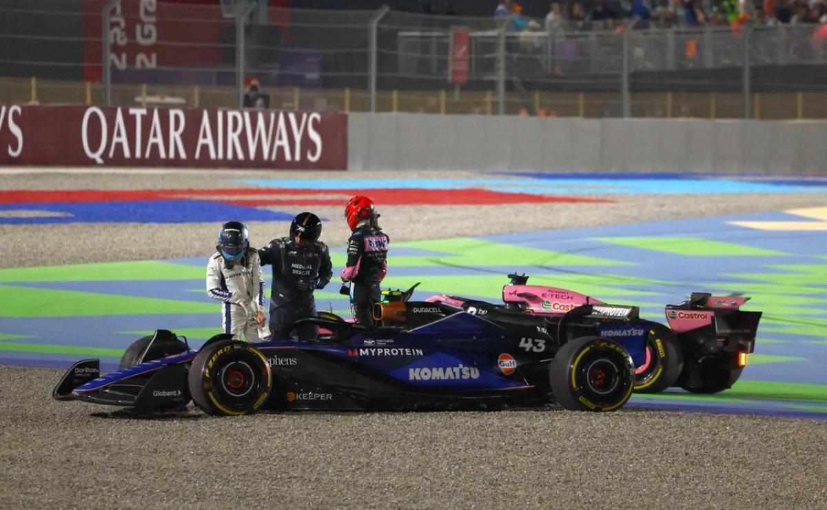 FOTO: La carrera de Colapinto duró metros y Albon solo logró un 15° puesto para Williams