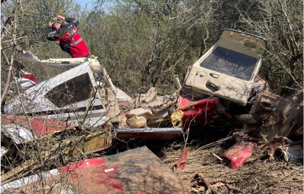 La avioneta se cayó en el sur de la ciudad (Foto: gentileza familia Asoli)