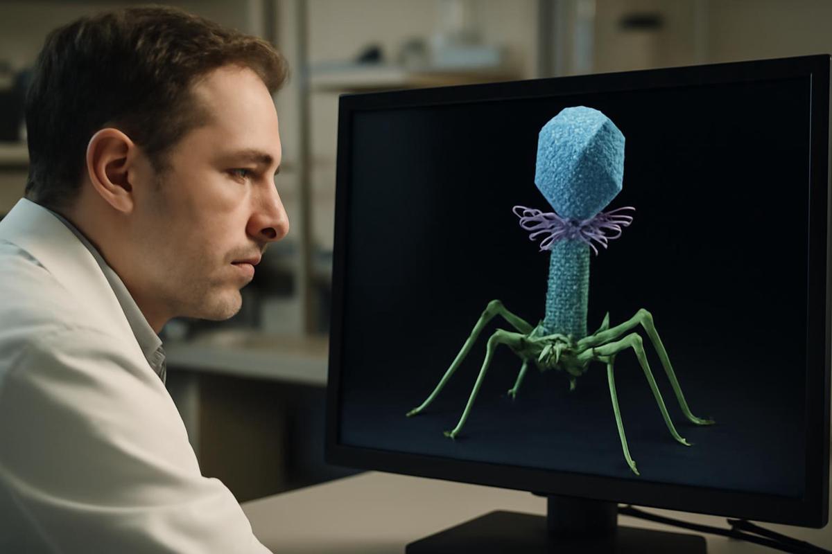 Estructura del bacteriófago Bas63 en detalle molecular