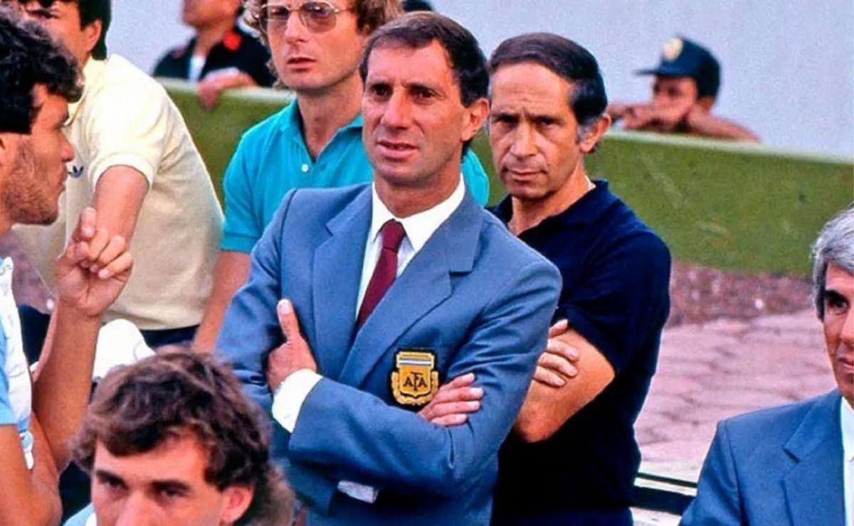 Carlos Bilardo en el Mundial 1986.